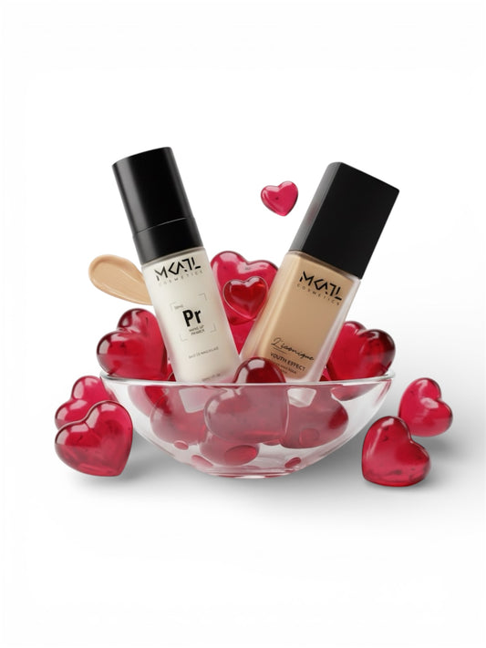 Drėkinanti bazė + Drėkinanti tonuojanti pudra (Youth effect)